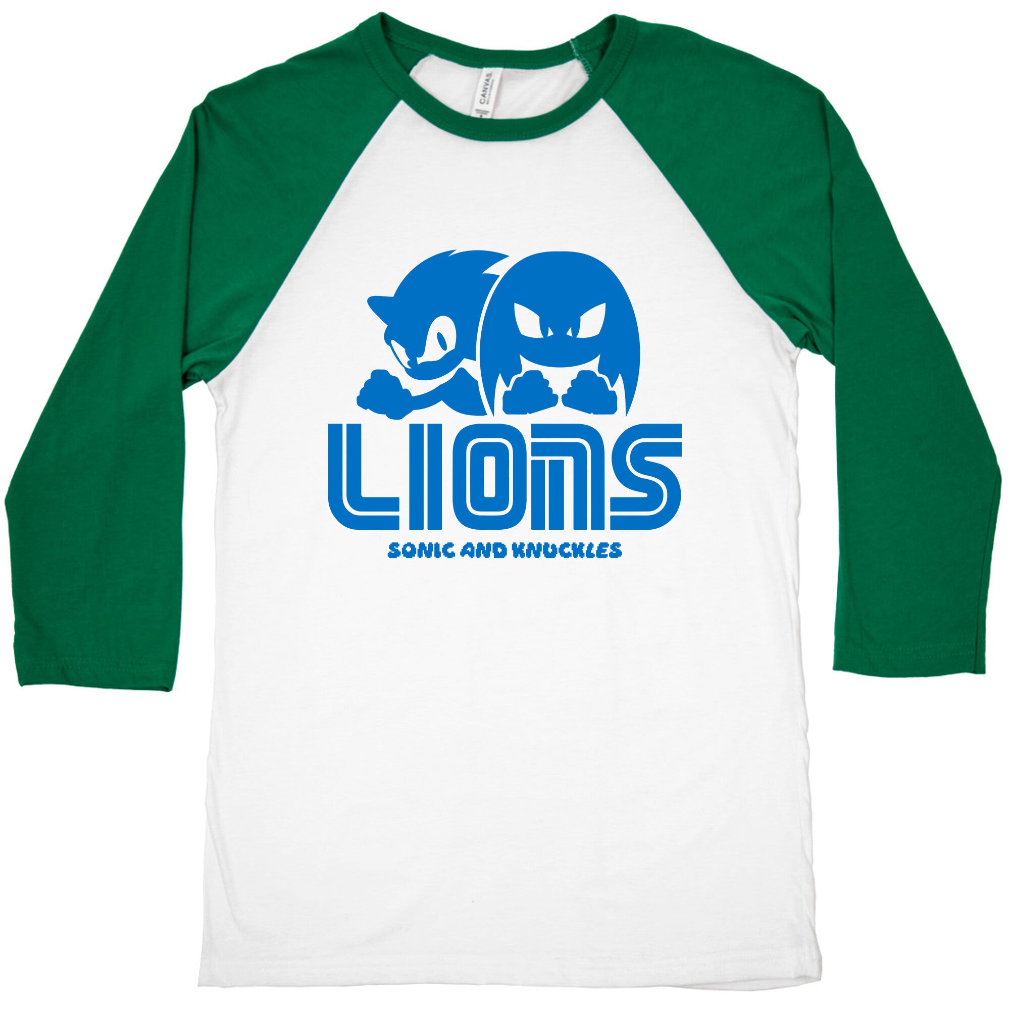 Sonic and Knuckles Lions Baseball Tee